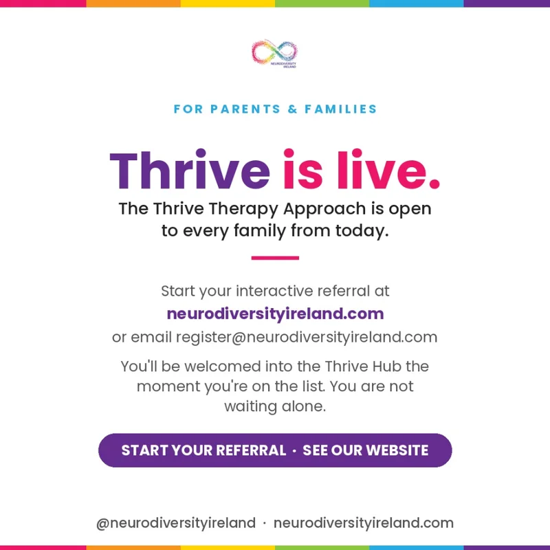 Thrive is live: the Thrive Therapy Approach is open to every family